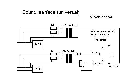 UNI-Soundinterface Schaltung