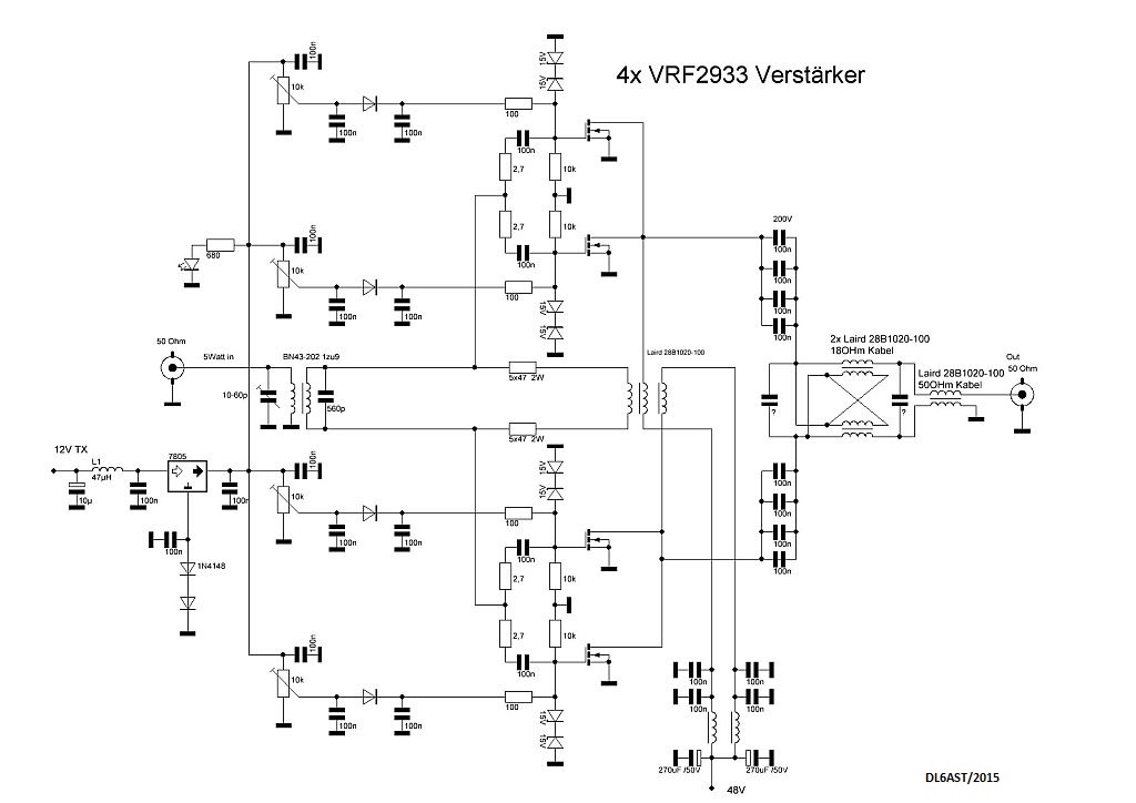 Schaltung VRF2933- Modul